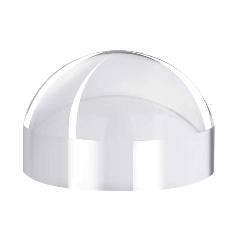 RUIXIB 6X Crystal Dome Magnifying Glass Acrylic Optical Magnifier, 80MM Desk Reading Loupe Paperweight Half Ball Lens Magnifier for Reading Newspaper Stamps Maps - Image 1